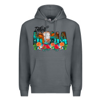Rock Inked Mama Flowers Cow Premium Hoodie - CowCowDesign