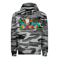 Slate Camo Inked Mama Flowers Cow Premium Hoodie - CowCowDesign