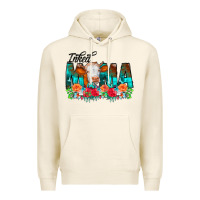 Tofu Inked Mama Flowers Cow Premium Hoodie - CowCowDesign
