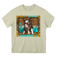 Mossy Western Cute Pig Heavy Core Tee - LillyAllenDesigns