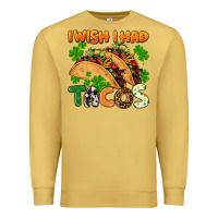 Antique Gold I wish i had tacos St. Patrick's day Premium Sweatshirt - FaDigitalArtStudio