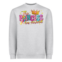 Heather Grey the princess has arrived Heavyweight Sweatshirt - NancyCooperArtShop