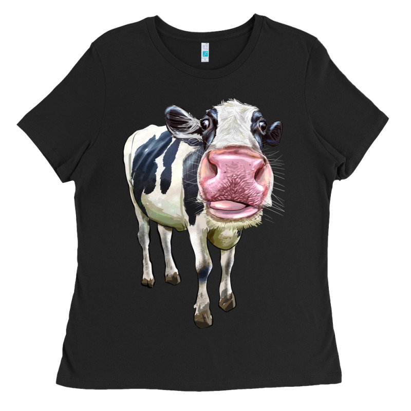 Cute Holstein Ladies Tee by LillyAllenDesigns | Teevron