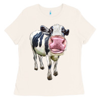 Bone Cute Holstein Ladies Tee - LillyAllenDesigns