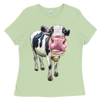 Matcha Cute Holstein Ladies Tee - LillyAllenDesigns