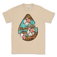 Mushroom american football and western roses teardrop Classic Tee - BundleAndBundleShop