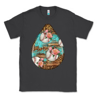 Smoke american football and western roses teardrop Classic Tee - BundleAndBundleShop