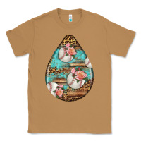 Toasted Coconut american football and western roses teardrop Classic Tee - BundleAndBundleShop