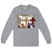 Heather Grey Christmas Begins With Christ Long Sleeve Tee - Bettercallsaul