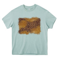 Arona leopard background Heavy Core Tee - BarkalooDesign