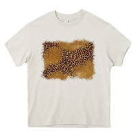 Cream leopard background Heavy Core Tee - BarkalooDesign