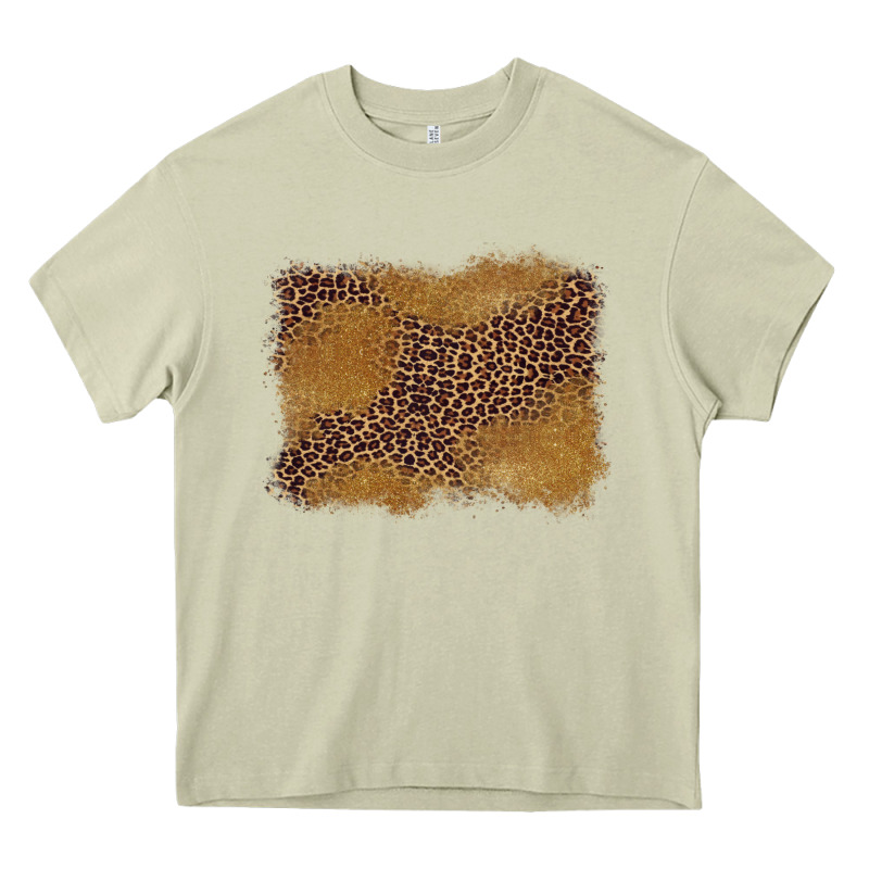 Leopard Background Heavy Core Tee by BarkalooDesign | Teevron