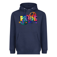 Navy Hippie pride Heavyweight Hoodie - FaDigitalArtStudio