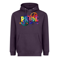 Plum Hippie pride Heavyweight Hoodie - FaDigitalArtStudio