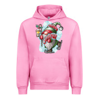 Fuchsia Pink merry Christmas gnome Urban Hoodie - CowhideDigitalArt