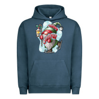 Pigment Midnight Navy merry Christmas gnome Urban Hoodie - CowhideDigitalArt