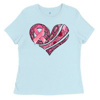 Breast Cancer Awareness Heart Ladies Tee | Teevron