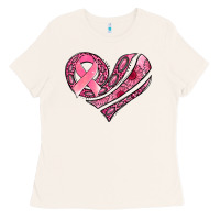 Bone breast cancer awareness heart Ladies Tee - Jasminsmagicworld