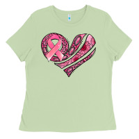 Matcha breast cancer awareness heart Ladies Tee - Jasminsmagicworld
