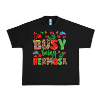Black too busy being hermosa Urban Heavy Tee - LillyAllenDesigns