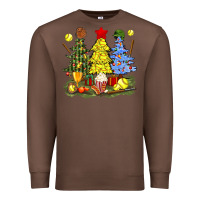 Chestnut christmas with softball trees bbs Premium Sweatshirt - BundleAndBundleShop