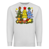 Dove Grey christmas with softball trees bbs Premium Sweatshirt - BundleAndBundleShop