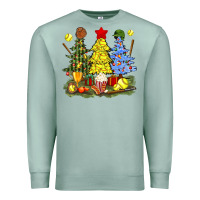 Seafoam christmas with softball trees bbs Premium Sweatshirt - BundleAndBundleShop