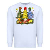 White christmas with softball trees bbs Premium Sweatshirt - BundleAndBundleShop