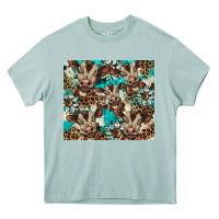 Arona western cowhide sunflower baby cow Heavy Core Tee - BarkalooDesign