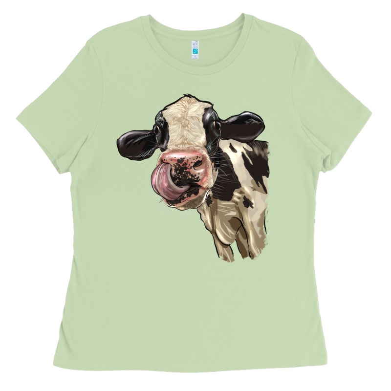 Cute Holstein Heifer Ladies Tee by LillyAllenDesigns | Teevron