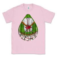 Bubblegum Pink baseball and western roses teardrop  2 Classic Tee - BundleAndBundleShop