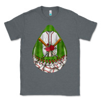 Charcoal Heather baseball and western roses teardrop  2 Classic Tee - BundleAndBundleShop