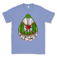 Colony Blue baseball and western roses teardrop  2 Classic Tee - BundleAndBundleShop
