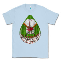 Dusty Blue baseball and western roses teardrop  2 Classic Tee - BundleAndBundleShop