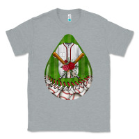 Heather Grey baseball and western roses teardrop  2 Classic Tee - BundleAndBundleShop