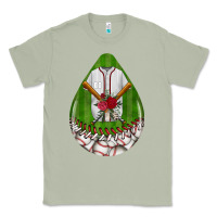 Matcha baseball and western roses teardrop  2 Classic Tee - BundleAndBundleShop