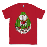 Red baseball and western roses teardrop  2 Classic Tee - BundleAndBundleShop