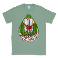 Sage baseball and western roses teardrop  2 Classic Tee - BundleAndBundleShop
