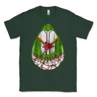 Sports Green baseball and western roses teardrop  2 Classic Tee - BundleAndBundleShop