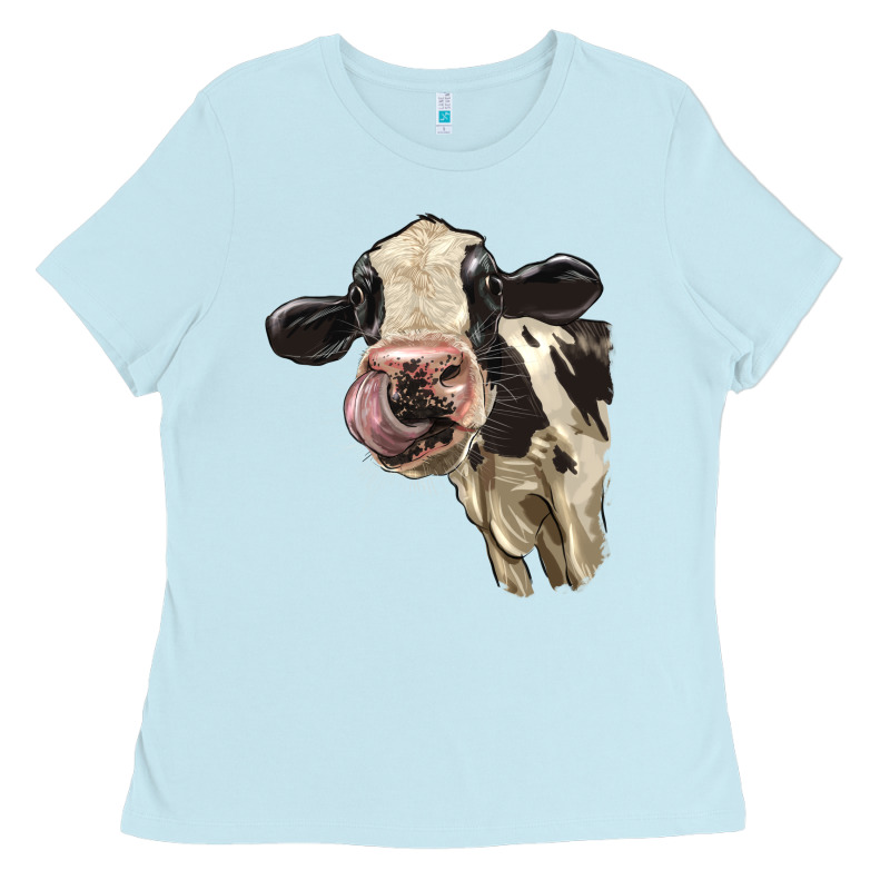 Cute Holstein Heifer Ladies Tee by LillyAllenDesigns | Teevron