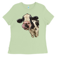Matcha Cute Holstein Heifer Ladies Tee - LillyAllenDesigns