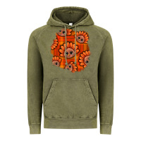 Vintage Olive Thanksgiving Turkey With Tartan Patch Vintage Hoodie - BundleAndBundleShop