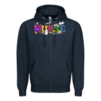 Navy Easter nurse Easter Day Zipper Hoodie - HowdyJamesFarm