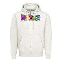 Oatmeal Heather Easter nurse Easter Day Zipper Hoodie - HowdyJamesFarm