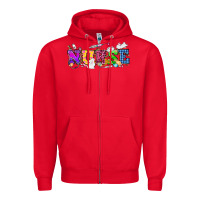 Red Easter nurse Easter Day Zipper Hoodie - HowdyJamesFarm