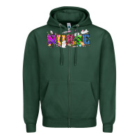 Sports Green Easter nurse Easter Day Zipper Hoodie - HowdyJamesFarm