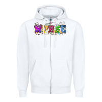 White Easter nurse Easter Day Zipper Hoodie - HowdyJamesFarm