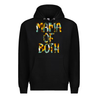 Black Mama of Both Premium Hoodie - CowCowDesign