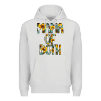Dove Grey Mama of Both Premium Hoodie - CowCowDesign