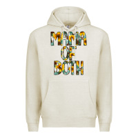 Oatmeal Heather Mama of Both Premium Hoodie - CowCowDesign